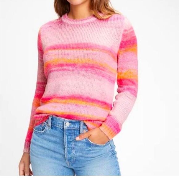 Gap pink orange ombré spacedye pink women's size small - Picture 1 of 6